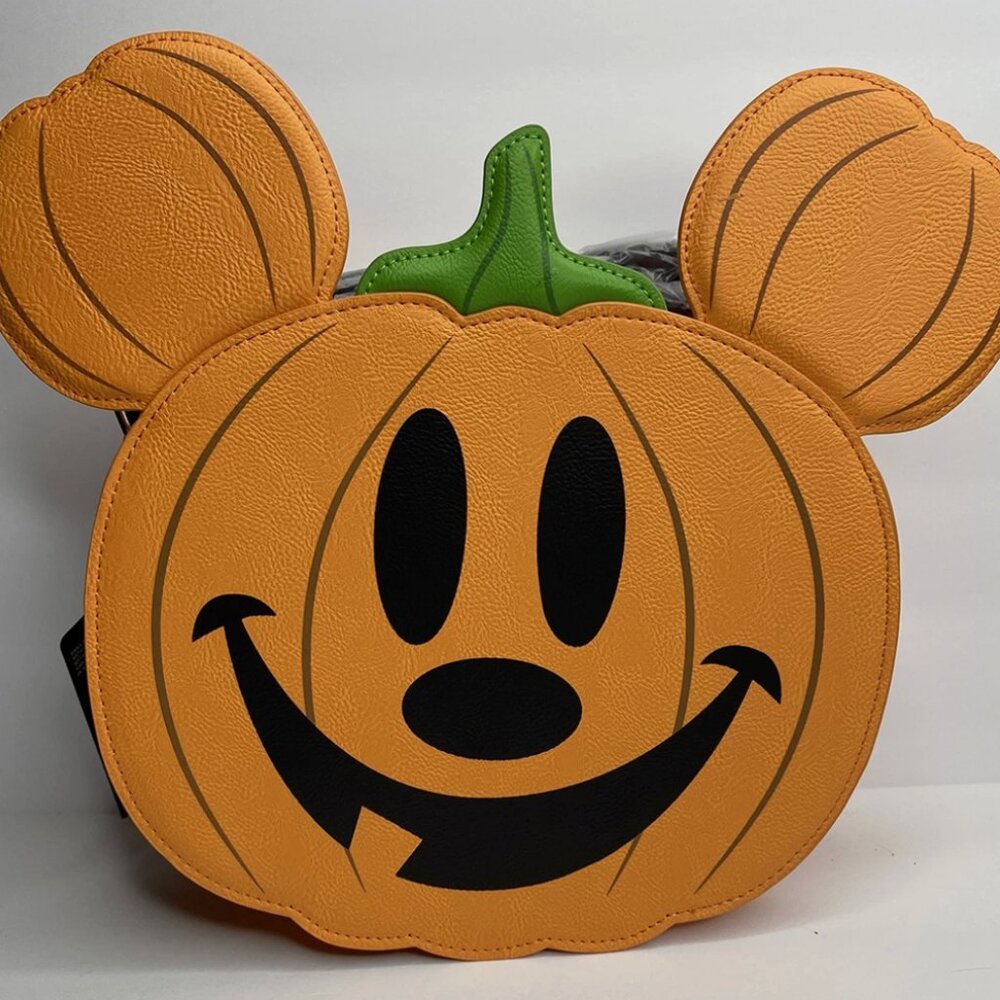 Loungefly Mickey Mouse Jack-o'-Lantern Crossbody Bag - WDTB2393 used once